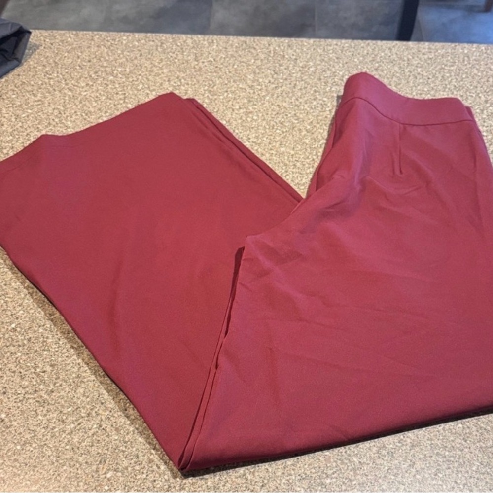 Red TALL Wide-leg Trousers - size10/12